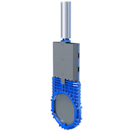 Késtolózár pneumatikus hajtóművel