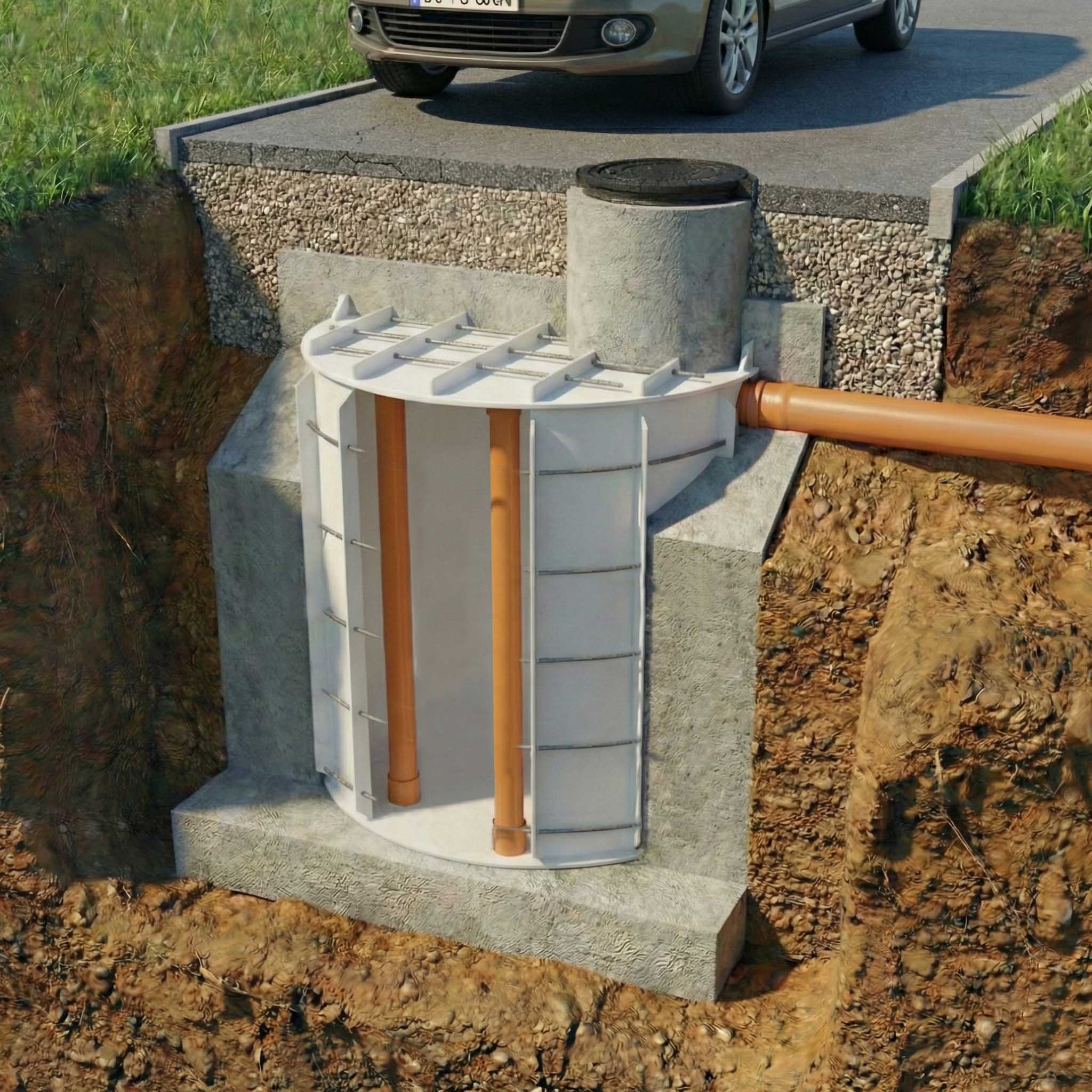 DriveAqua Beton 5000 gépjárműáthajtásos esővíztartály